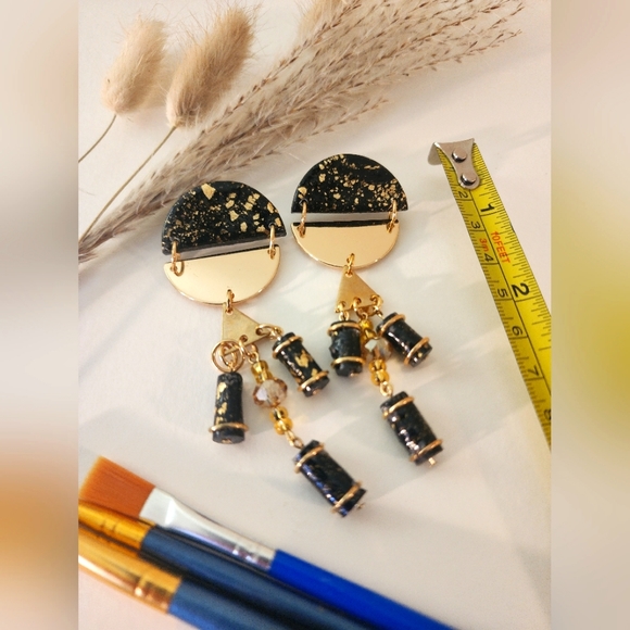 Handmade Polymer Earrings - Picture 3 of 3